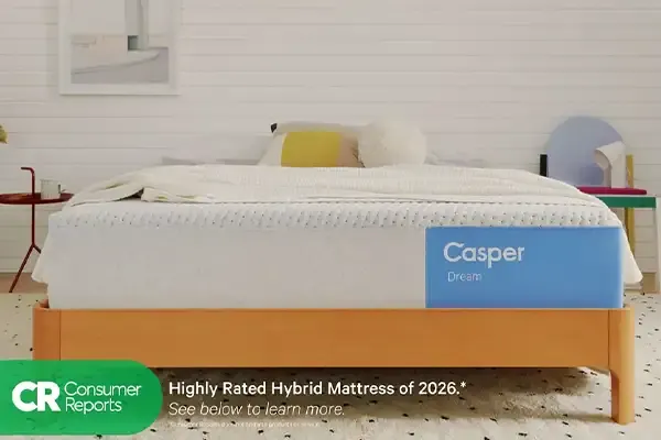 Casper mattress on display