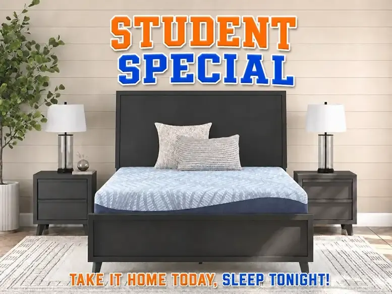 Student special: 10-inch memory foam mattress