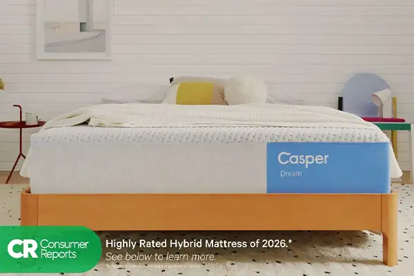 Casper mattress on display